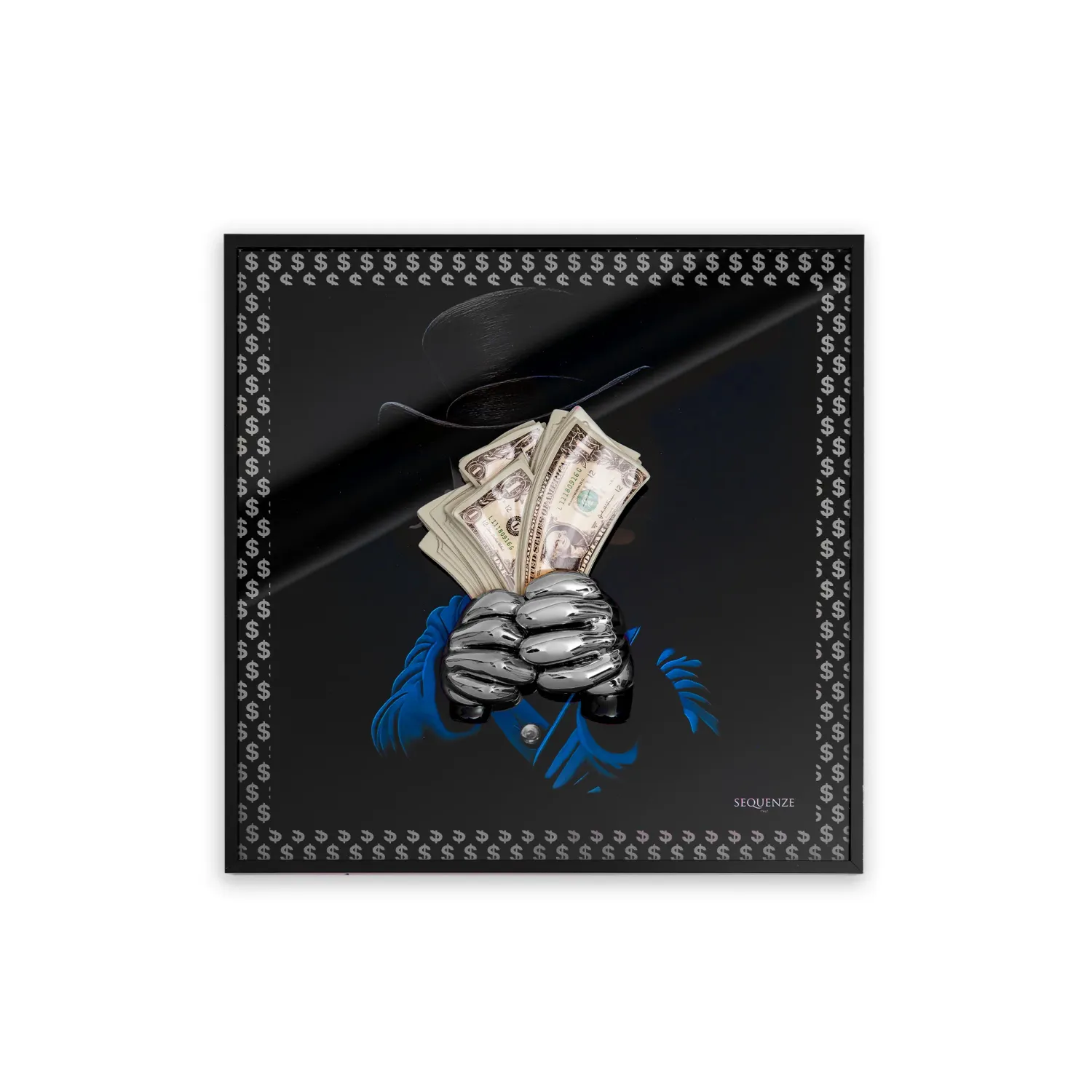 Sequenze, quadro Dream Big argento.