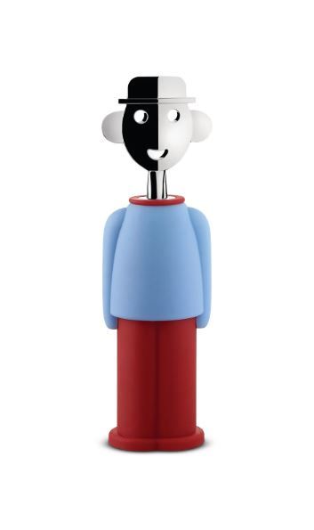 Alessi, cavatappi in resina termoplastica colore azzurro chiaro, Rosso art: AAM23 R