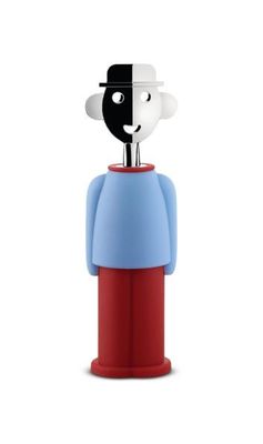 Alessi, cavatappi in resina termoplastica colore azzurro chiaro, Rosso art: AAM23 R