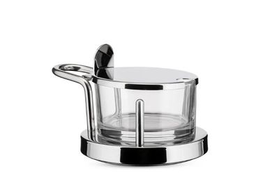 Alessi, formaggiera in acciaio inossidabile 18/10 e vetro art: 5071