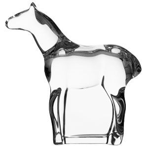 Baccarat, scultura in cristallo, Cavallo Arca di Noè art. 2602110