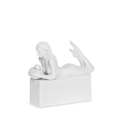 Lamart, Segno Zodiacale Acquario in poliresina bianco