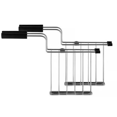 Alessi, Set di due pinze in acciaio e resina termoplastica nera  per tostapane. Articolo NE03RA B Toru