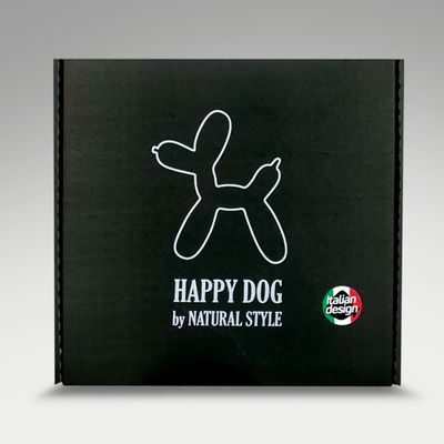 Soprammobile in ceramica - Happy Dog colore black H: cm 23,5