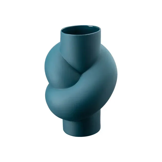 Rosenthal, vaso in porcellana, decoro Nodo Abyss colore lava H: cm 25,5  art: 14628-426328-26025