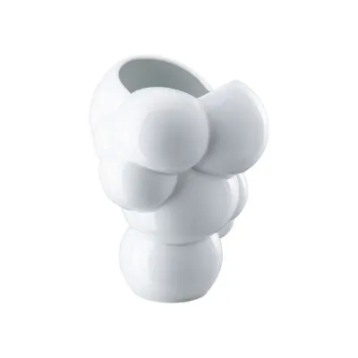 Rosenthal, vaso in porcellana decoro Skum, bianco lucido H: cm 26, art. 14621-800001-26026
