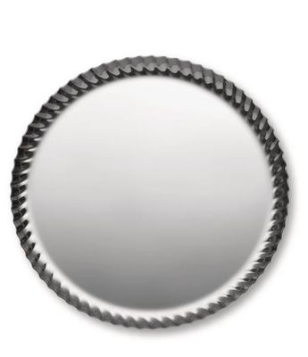 Alessi, Vassoio rotondo decoro Pleats in acciaio inossidabile 18/10 cm 23 art: JK02/23