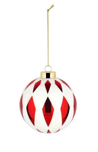 Alessi, Palla per albero di Natale in vetro soffiato. Diametro cm 9 Art: NZ04 6