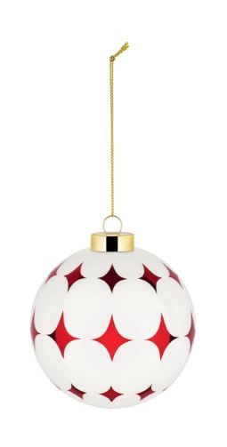 Alessi, Palla per albero di Natale in vetro soffiato. Diametro cm 9 art:  NZ04 5