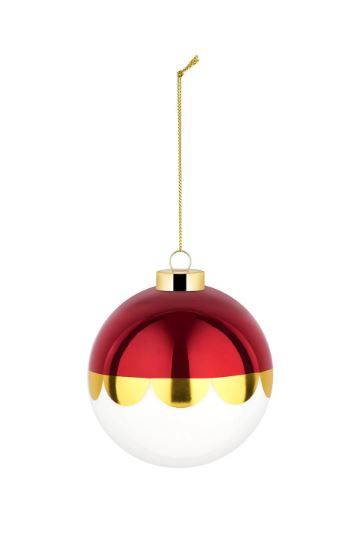 Alessi, Palla per albero di Natale in vetro soffiato. Diametro cm 9 art: NZ04 7