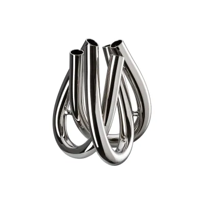 Rosenthal, Vaso in vetro colorato silver modello Triu cm 22 art.69132-321497-47022