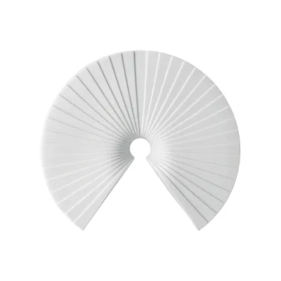 Rosenthal, Vaso in porcellana, bianco matto decoro Arcus H cm 24. art. 13719-100102-26024