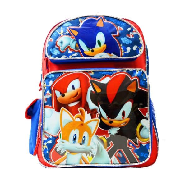 Sonic The Hedgehog 16&quot; Large Backpack Blue