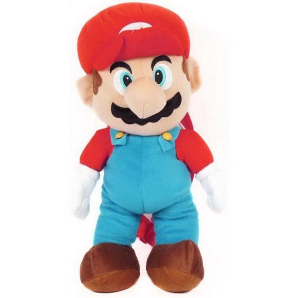 Super Mario Red Mario Plush Backpack 18&quot;