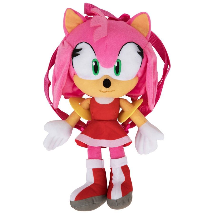 Sonic Plush Backpack 18&quot; Pink / Amy Rose
