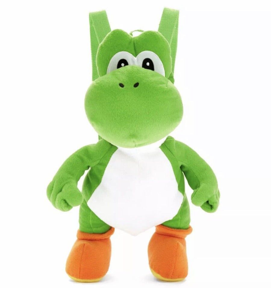 Super Mario Green Yoshi Plush Backpack 18&quot;