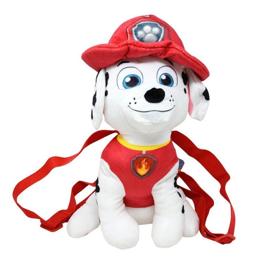 Paw Patrol Plush Backpack 14&quot; / Marshall Red