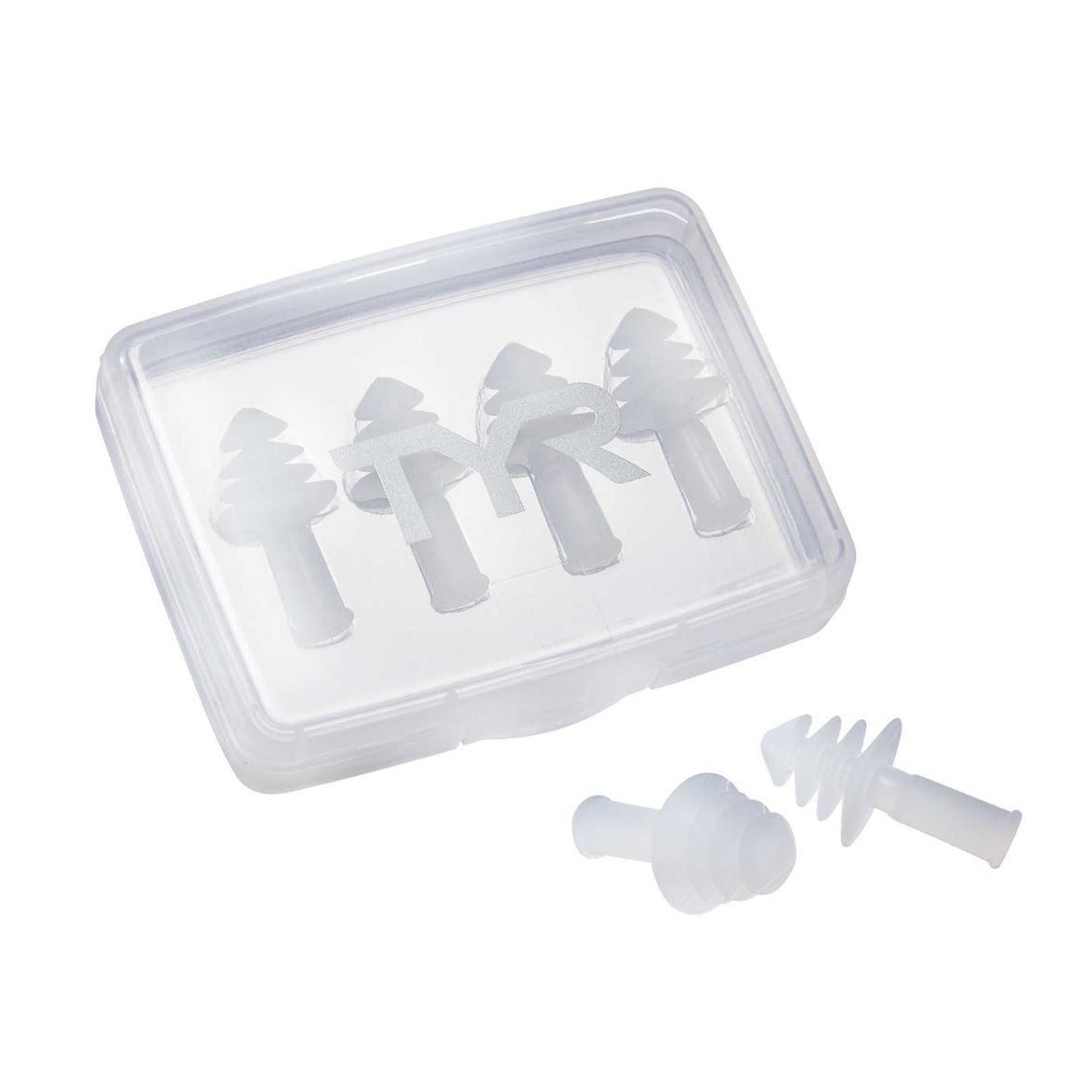 ERGO FLEX EAR PLUGS 4PK, Color: 101 - CLEAR