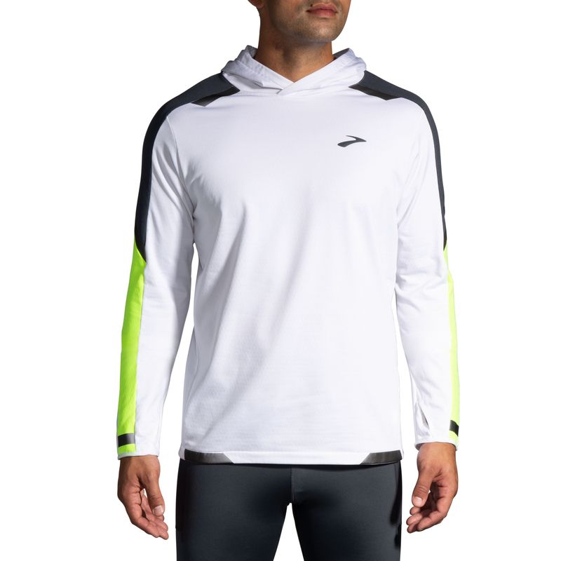 BROOKS MENS RUN VISIBLE THERMAL HOODIE