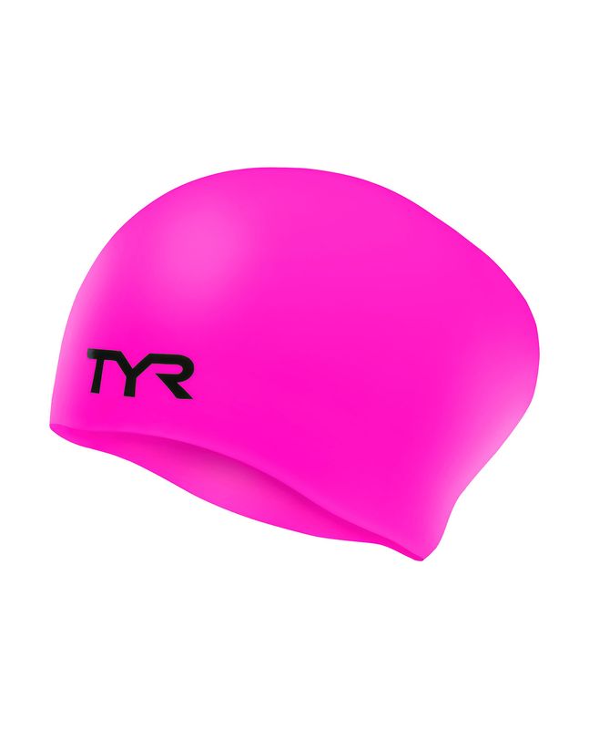 TYR JR LONG HAIR SOLID WRINKLE-FREE SILICONE SWIM CAP
