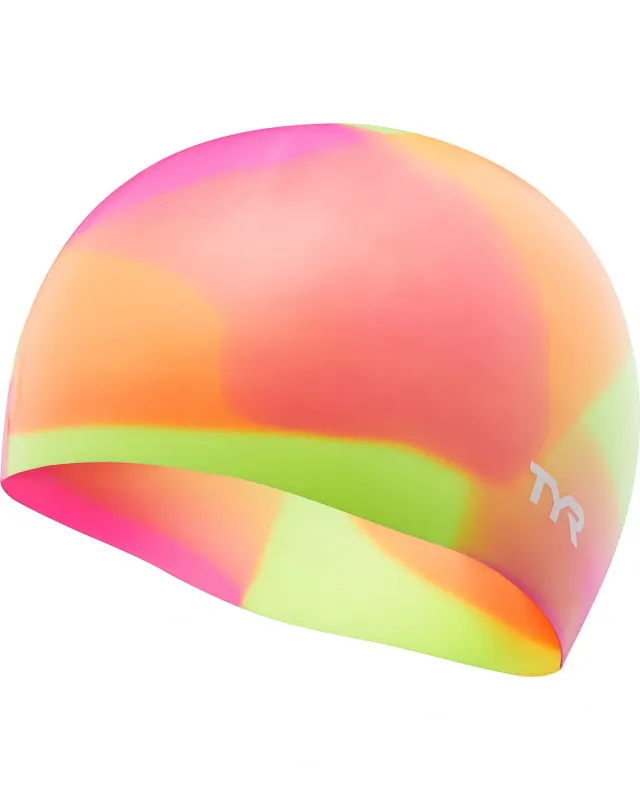 TYR JR TIE DYE WRINKLE-FREE SILICONE SWIM CAP