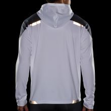 MENS RUN VISIBLE THERMAL HOODIE, Color: 134 - WHITE/ASPHALT/NIGHTLIFE, Size: S