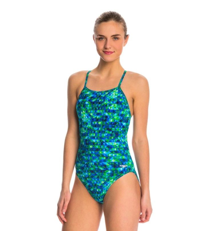 SPEEDO POWERPLUS FLYBACK SWIMSUIT - NANO FRACTURE