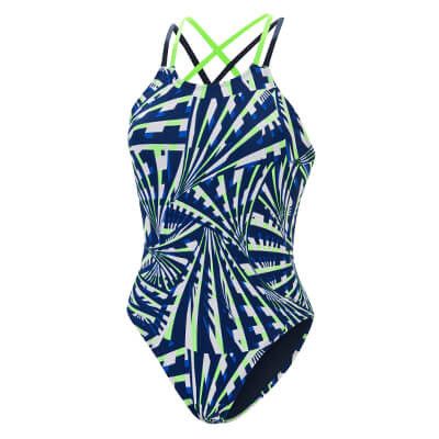 DOLFIN ATOMIC DOUBLE X BACK, Color: B38 - BLUE/GREEN, Size: 34
