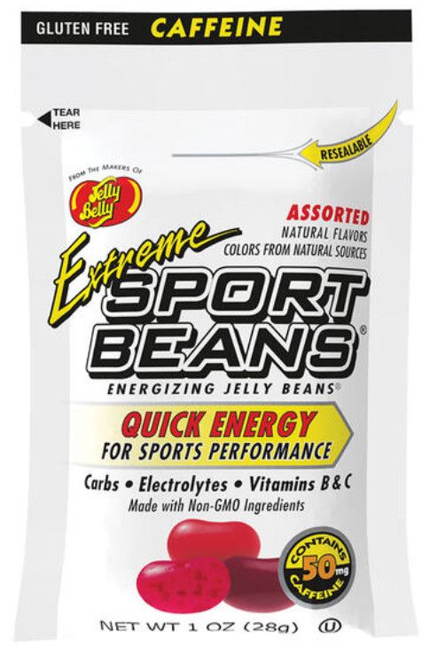 EXTREME SPORTS BEANS JELLY BEANS WITH CAFFEINE, FLAVOR: ASSORTED FLAVORS
