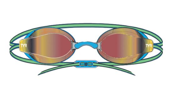 BLACKOPS 140 EV RACING JR MIRRORED, Color: 809 ORANGE/GREEN