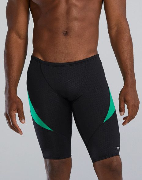 TEAM TYR DURAFAST ELITE HEXA CURVE SPLICE JAMMER 014 BLACK/GREEN, Size: 22