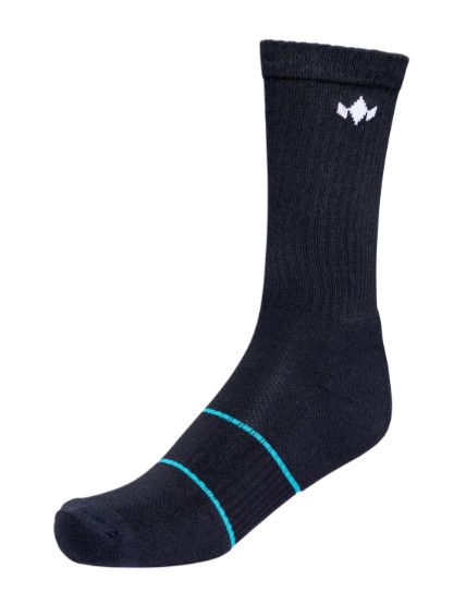 DIADEM PERFORMANCE CREW SOCK, Color: BLACK, Size: S