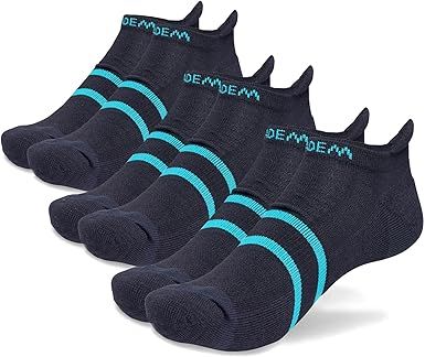DIADEM PERFORMANCE ANKLE SOCK (3PK), Color: BLACK, Size: S