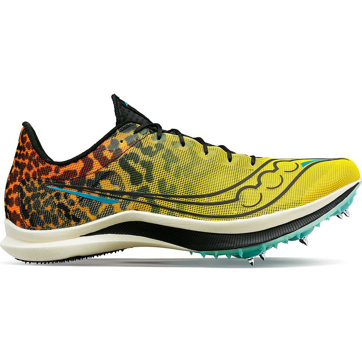 SAUCONY MENS ENDORPHIN CHEETAH, Size: 12, Color: 85 - BLACK/VIZI