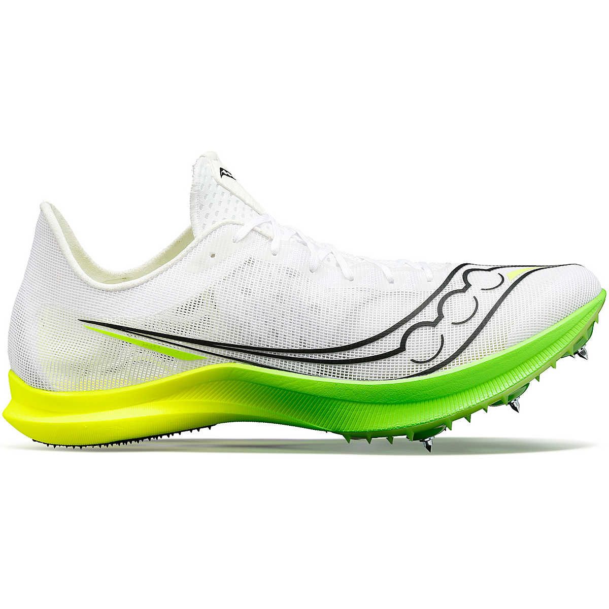 SAUCONY WOMENS ENDORPHIN CHEETAH, Size: 10, Color: 01 - WHITE/SLIME