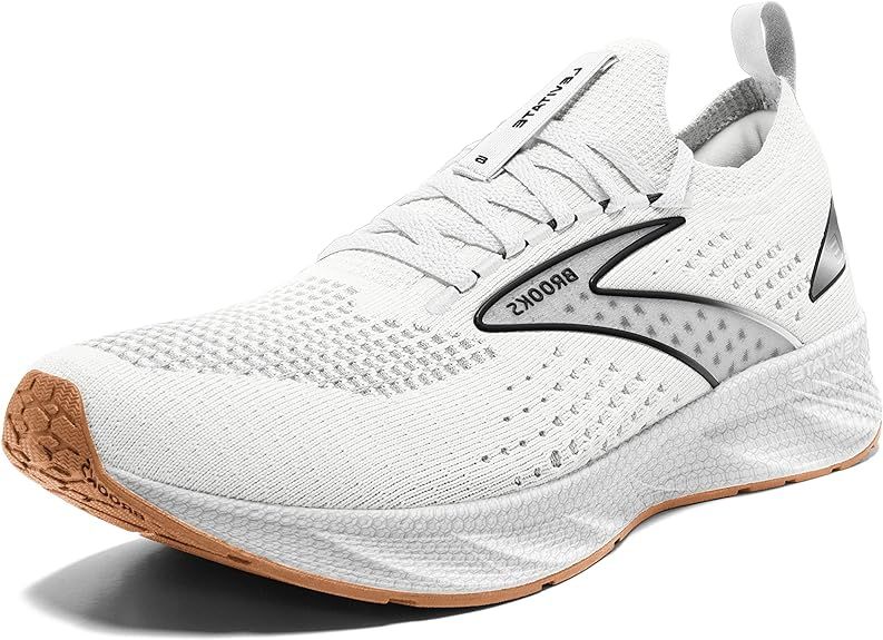 BROOKS WOMENS LEVITATE STEALTHFIT 6, COLOR: 170 - WHITE/BRAN, SIZE: 10, WIDTH: REG (B)
