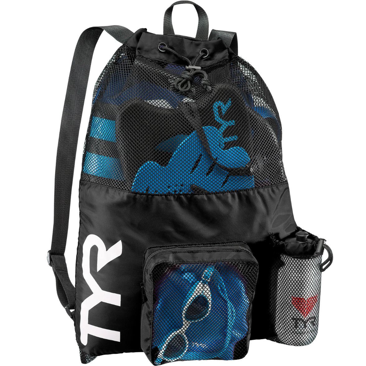 TYR 40L BIG MESH MUMMY BACKPACK, Color: 001 BLACK