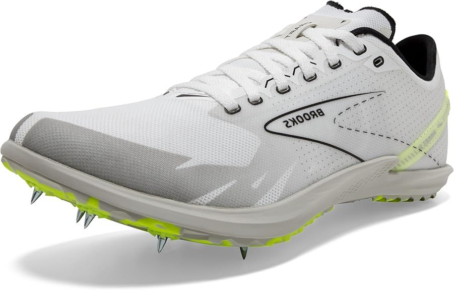 BROOKS DRAFT XC, COLOR: 129 - WHITE/BLACK/NIGHTLIFE, SIZE: 12.5, WIDTH: REG (D)