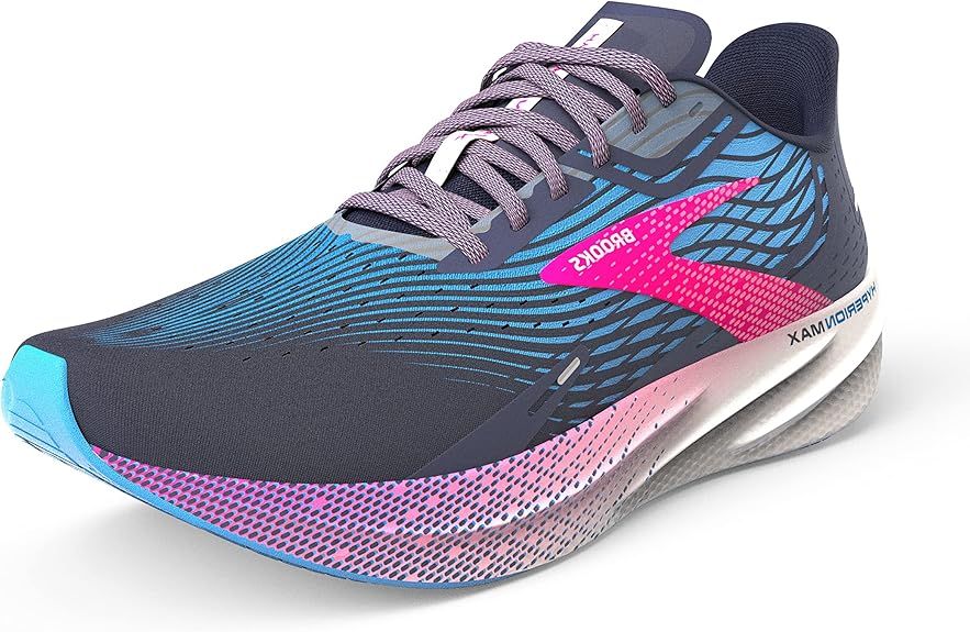 BROOKS WOMENS HYPERION MAX, COLOR: 441 - PEACOCK/MARINA BLUE/PINK GLO, SIZE: 8, WIDTH: REG (B)