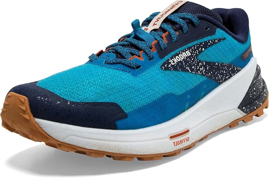 BROOKS MENS CATAMOUNT 2, COLOR: 490 - PEACOAT/ATOMIC BLUE/ROOIBOS, SIZE: 11, WIDTH: REG (D)