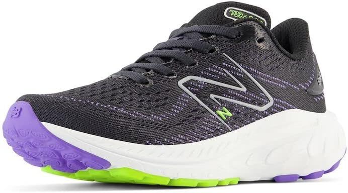 NEW BALANCE KIDS FRESH FOAM X 860 V13, COLOR: Q - BLACK/ELECTRIC INDIGO &amp; THIRTY WATT, SIZE: 5, WIDTH: M (MED)