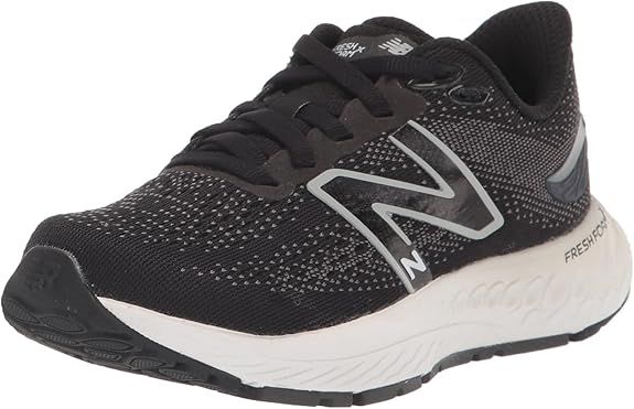 NEW BALANCE KIDS FRESH FOAM X 880 V12, COLOR: B - BLACK/SPRING TIDE/OCEAN GREY, SIZE: 2.5, WIDTH: MED (M)