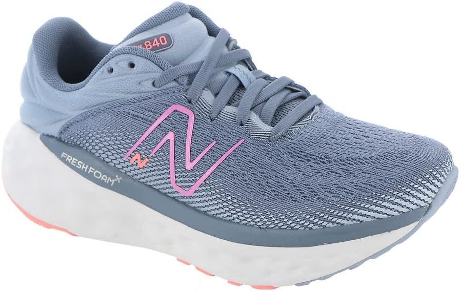NEW BALANCE WOMENS FRESH FOAM X 840 V1, COLOR: FL - ARCTIC GREY/RASPBERRY, SIZE: 9.5, WIDTH: REG (B)