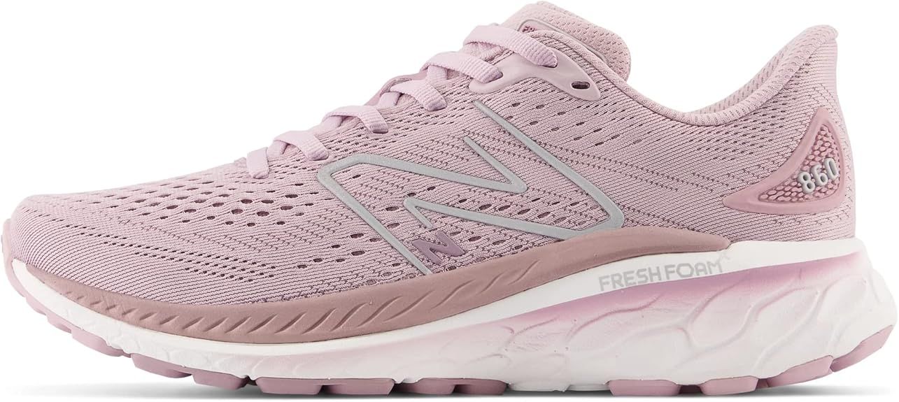 NEW BALANCE WOMENS FRESH FOAM X 860 V13, COLOR: C - VIOLET SHADOW/LILAC CHALK AND SILVER METALLIC, SIZE: 12, WIDTH: REG (B)