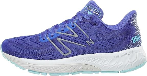 NEW BALANCE WOMENS FRESH FOAM X 880 V13, COLOR: O - MARINE BLUE/BRIGHT CYAN, SIZE: 11, WIDTH: REG (B)
