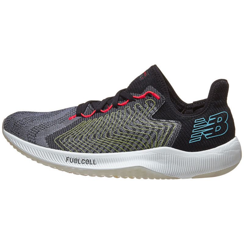 NEW BALANCE WOMENS FUELCELL REBEL V1, COLOR: BM - BLACK/MULTI, SIZE: 9.5, WIDTH: REG (B)