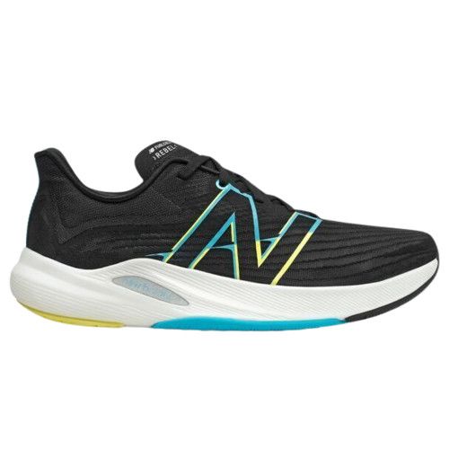 NEW BALANCE MENS FUELCELL REBEL V2, COLOR: LK - BLACK/VIRTUAL SKY, SIZE: 12.5, WIDTH: REG (D)