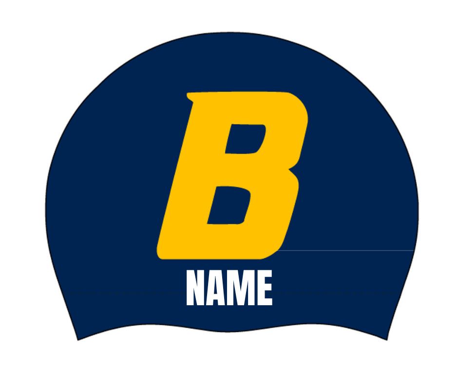 BUCKHORN BUCKS PERSONALIZED CUSTOM SILICONE SWIM CAPS (2PK)