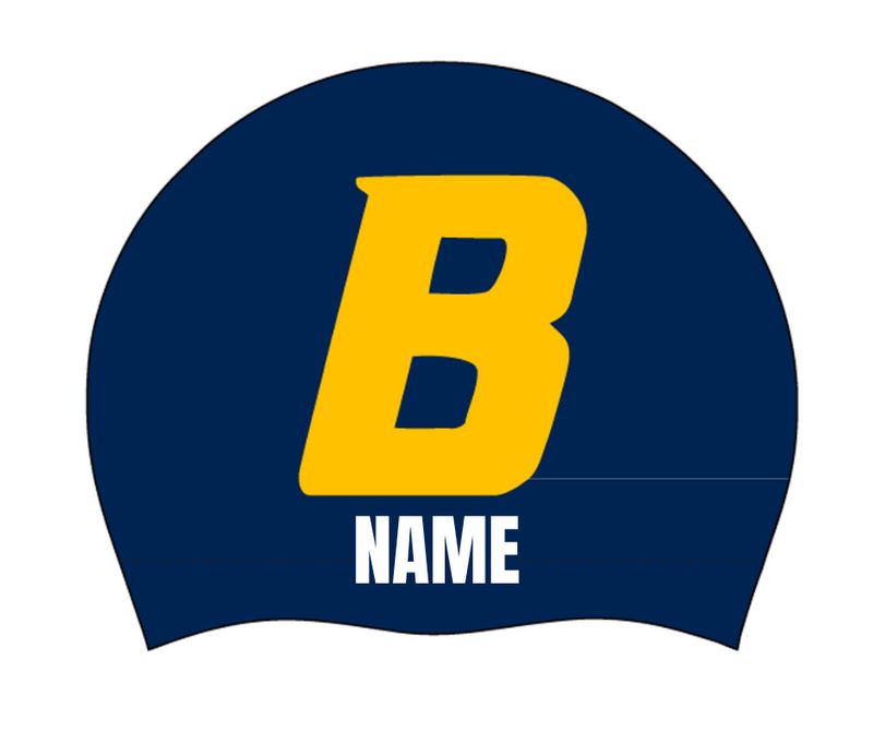 BUCKHORN BUCKS PERSONALIZED CUSTOM SILICONE SWIM CAPS (2PK)