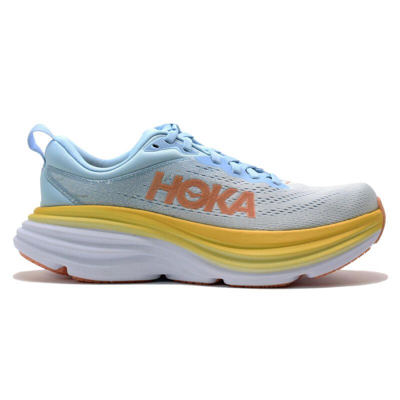 HOKA WOMENS BONDI 8, COLOR: SSCA - Summer Song, SIZE: 7.5, WIDTH: WIDE (D)